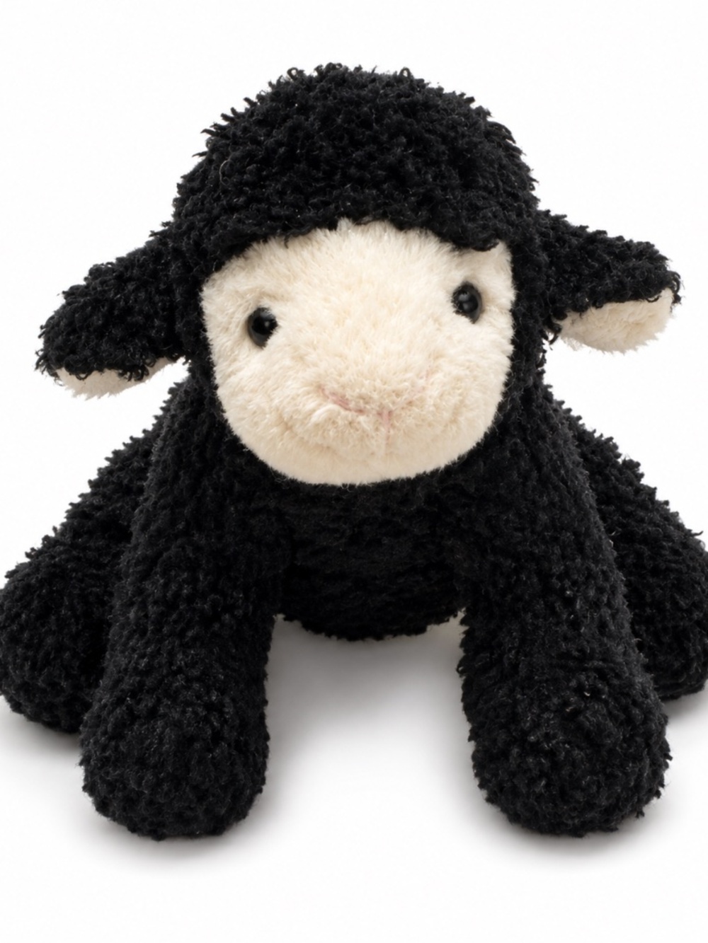 Vintage 1988 GUND Woolie Lamb Black Sheep Plush Stuffed Animal